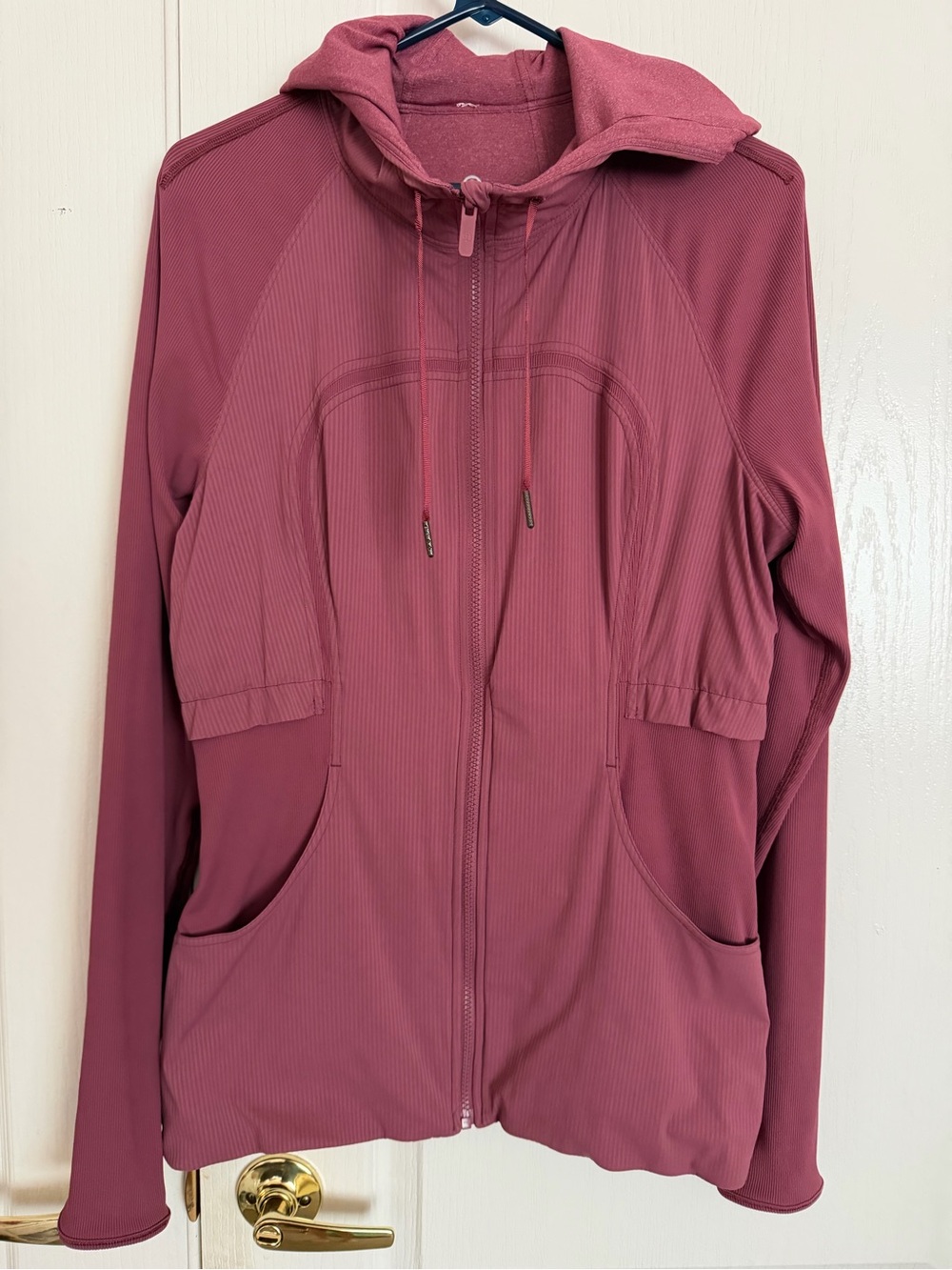 Lululemon Dance Studio Jacket Rib Sleeve Misty Merlot Size 12